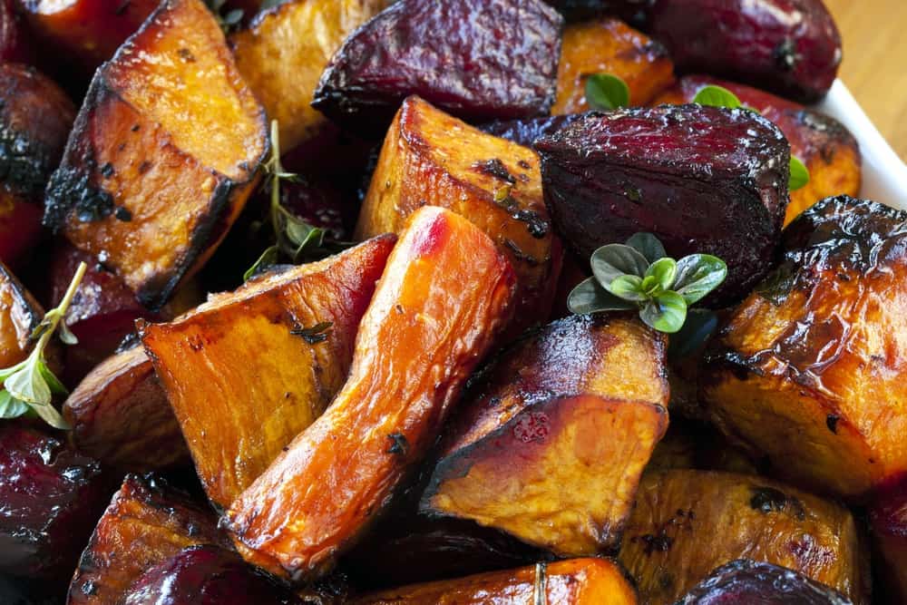 Roasted Root Vegetables - Closeup