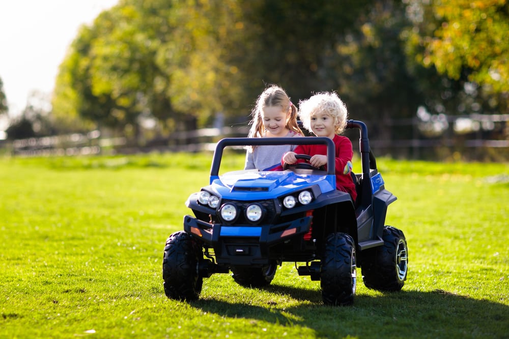 Yamaha UTV Toy Kids Ride On Outdoor Play Toddler Battery Operated Vehicle Purple 