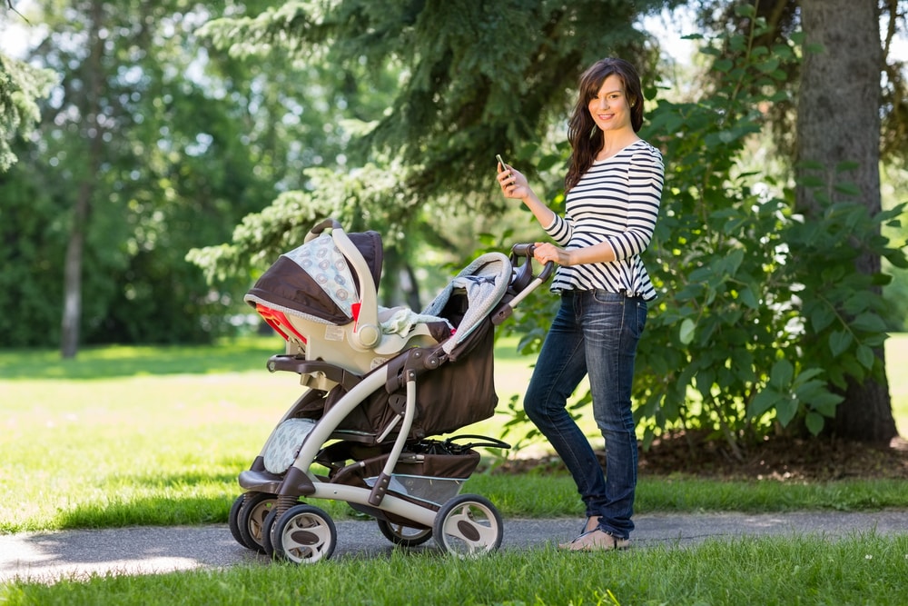 Strolling with Car Seat Stroller Combo